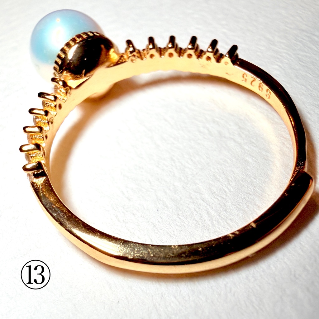 恋石:freshwater pearl:ring③