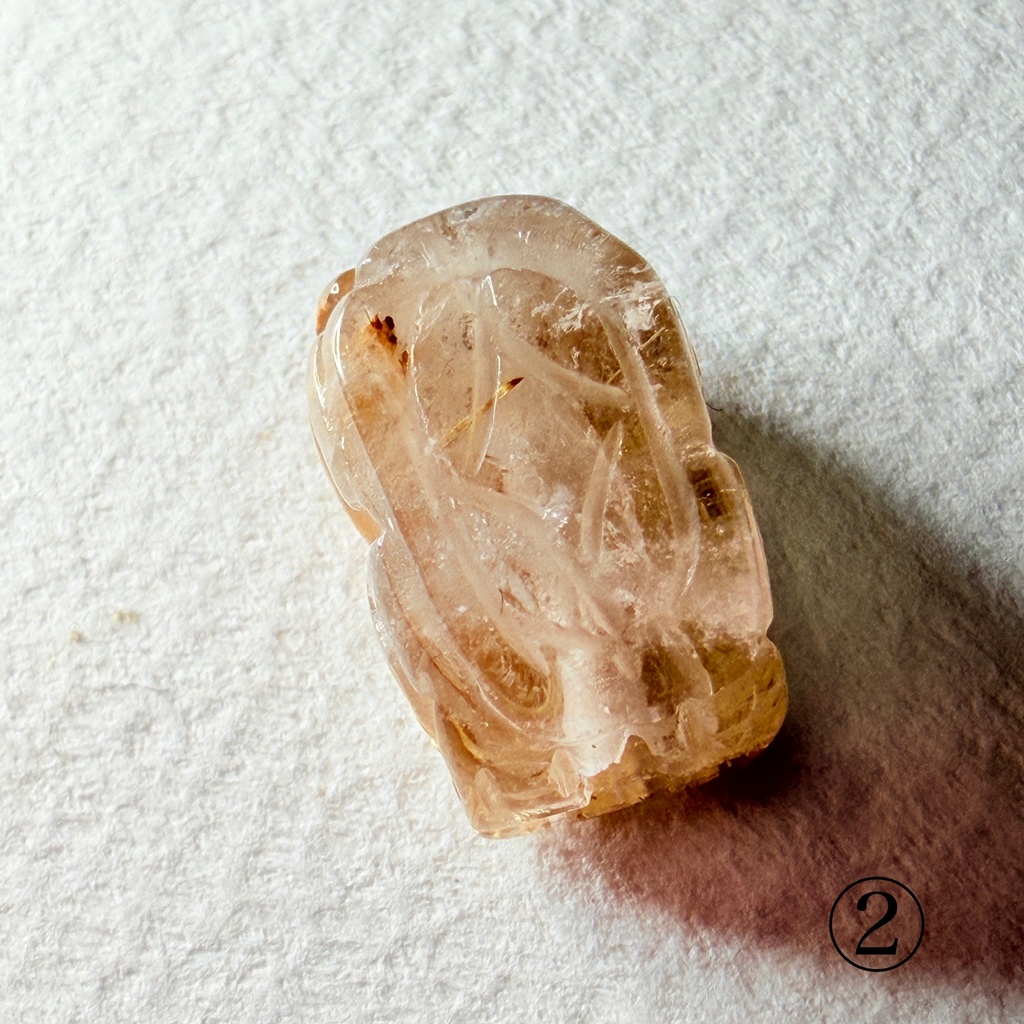 Titanium Rutile Quartz:貔貅さん:閉じ込めたら可愛かったので小瓶付き
