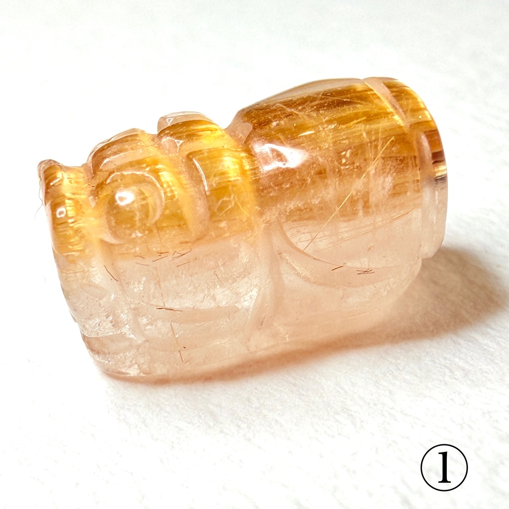 Titanium Rutile Quartz:貔貅さん:閉じ込めたら可愛かったので小瓶付き