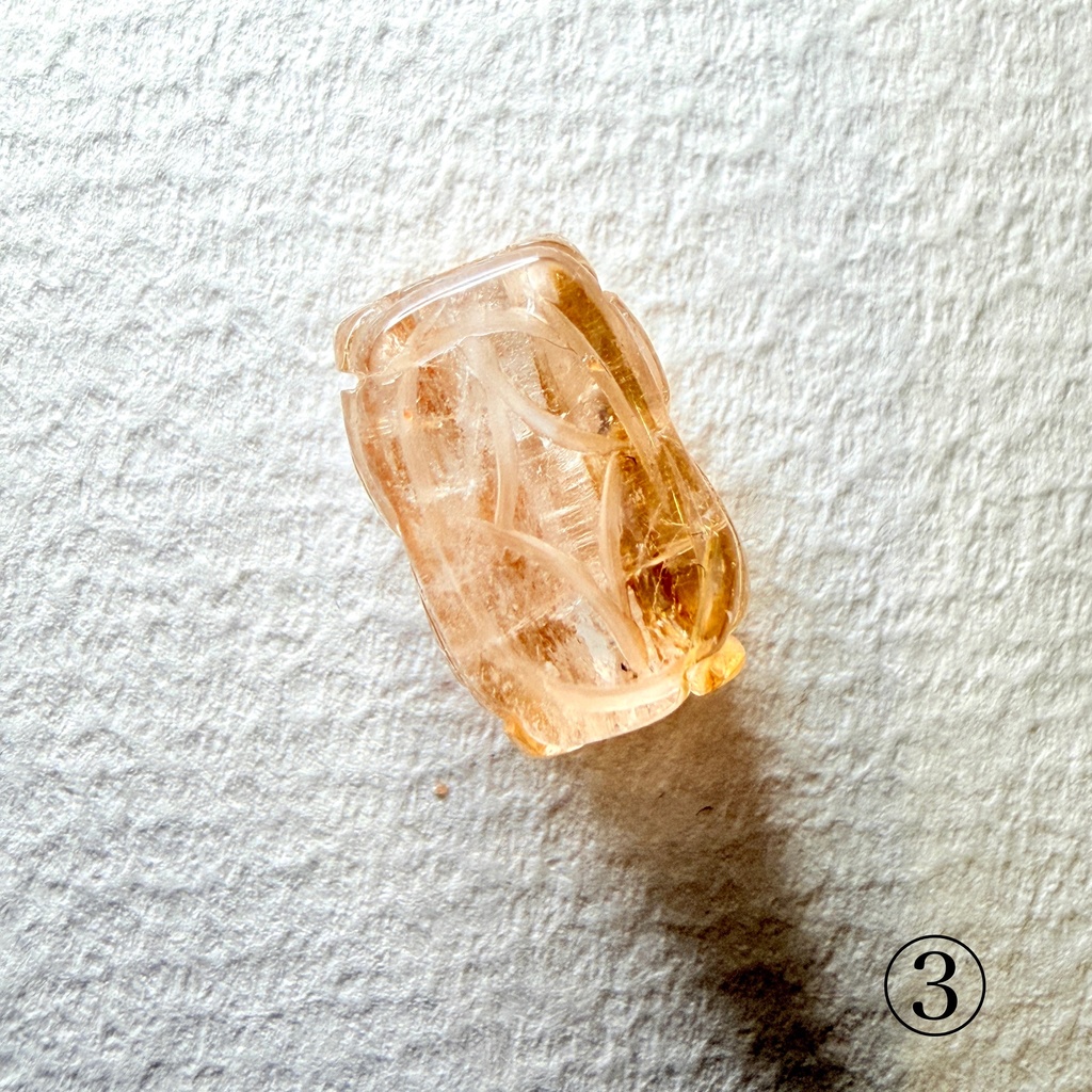 Titanium Rutile Quartz:貔貅さん:閉じ込めたら可愛かったので小瓶付き