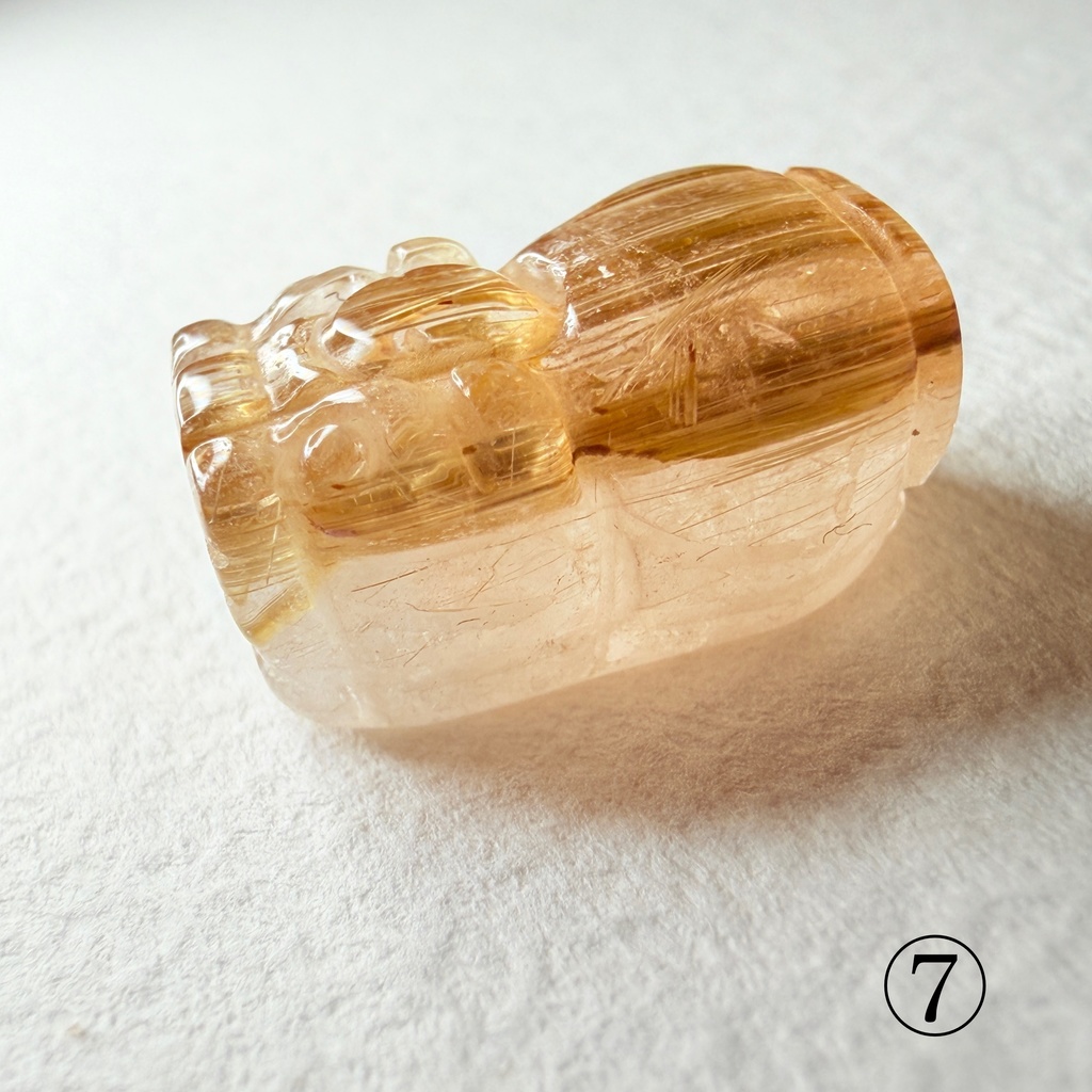 Titanium Rutile Quartz:貔貅さん:閉じ込めたら可愛かったので小瓶付き