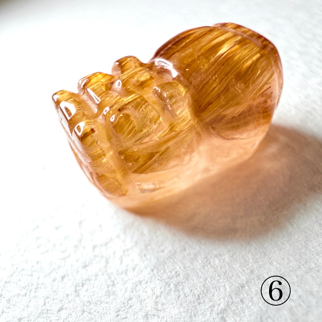 Titanium Rutile Quartz:貔貅さん:閉じ込めたら可愛かったので小瓶付き