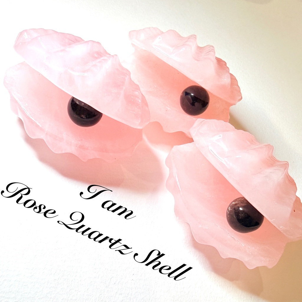 Rose quartz：shell🐚×BLACK mica