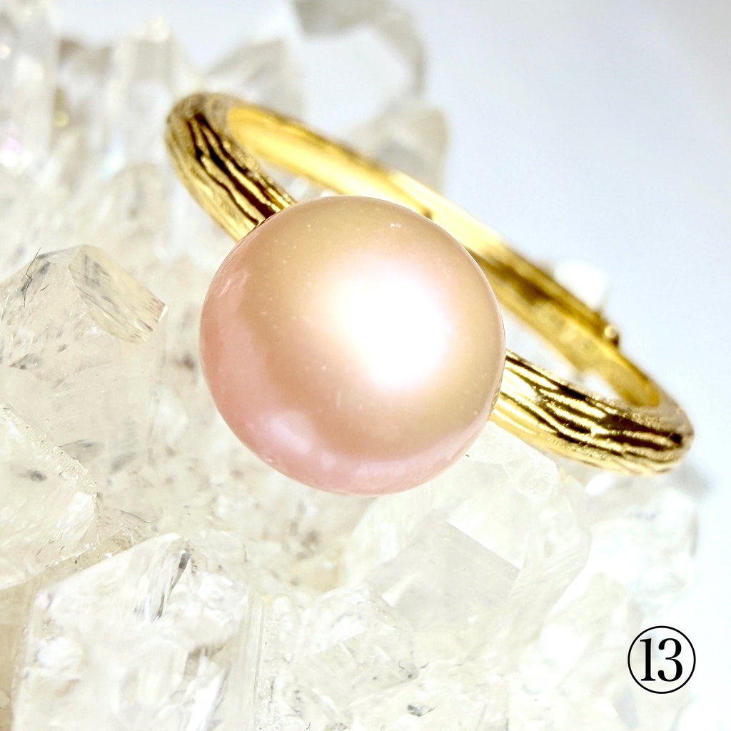 恋石:freshwater pearl:ring③
