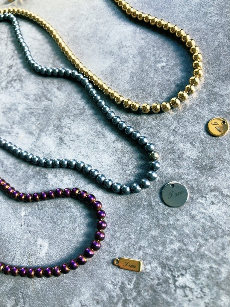 hematite：ball bracelet