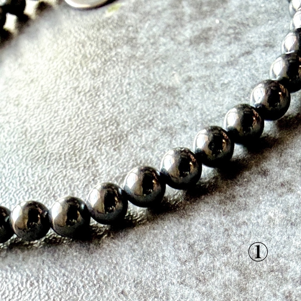 hematite:ball bracelet