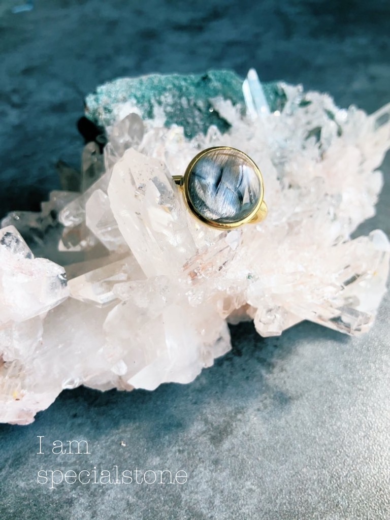 ✳︎high quality /silverplatina rutile：ring