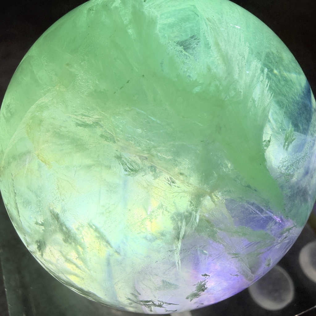 Angel Feather Fluorite:sphere