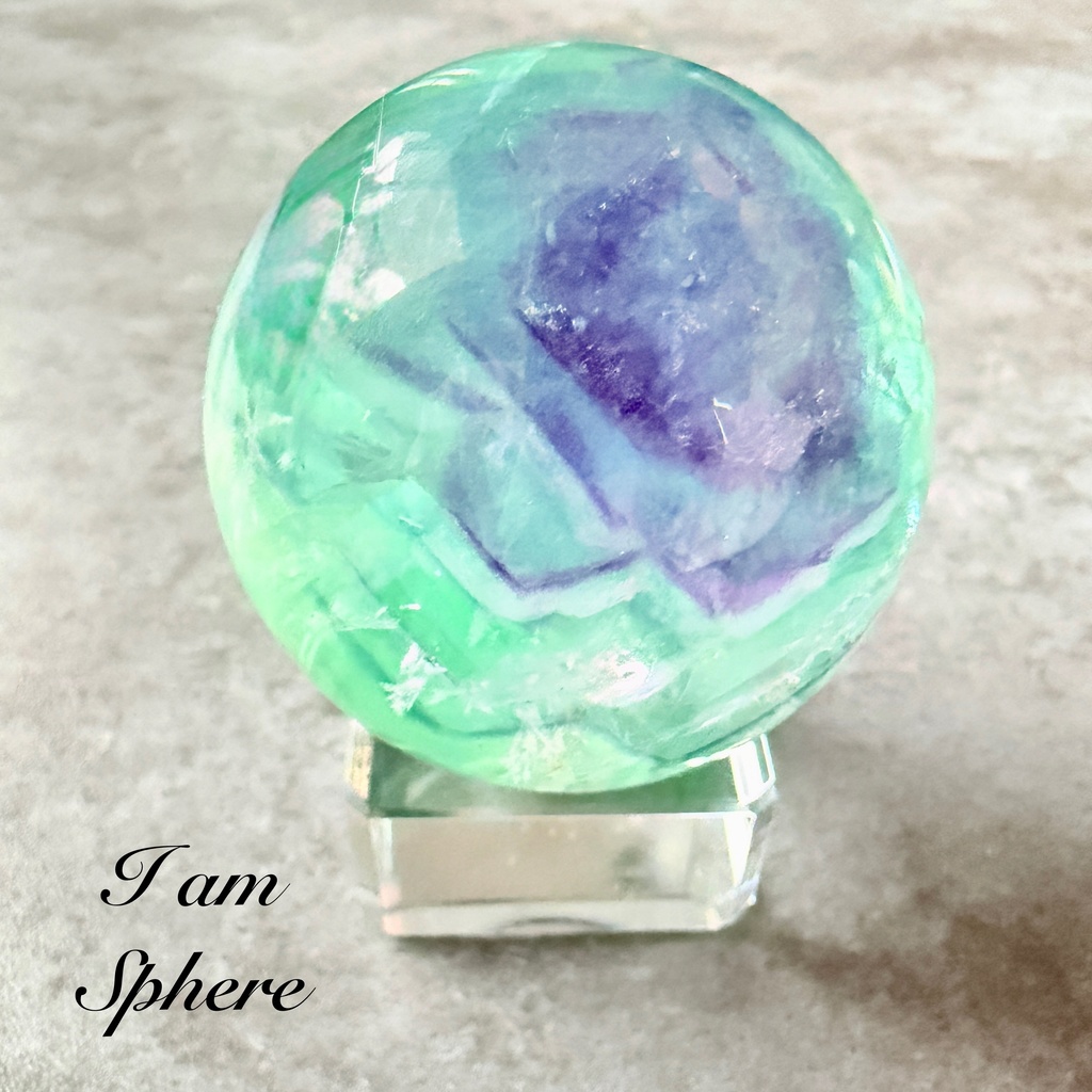 Angel Feather Fluorite:sphere
