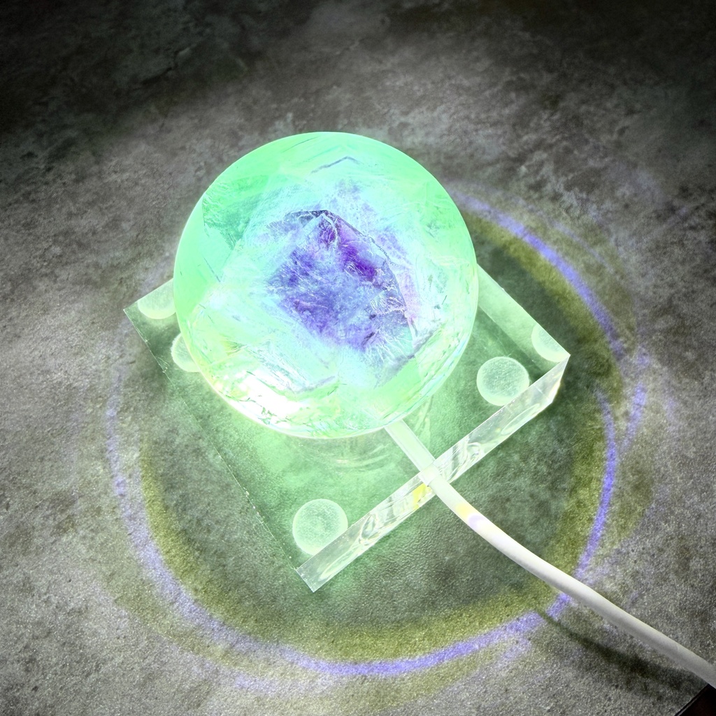 Angel Feather Fluorite:sphere