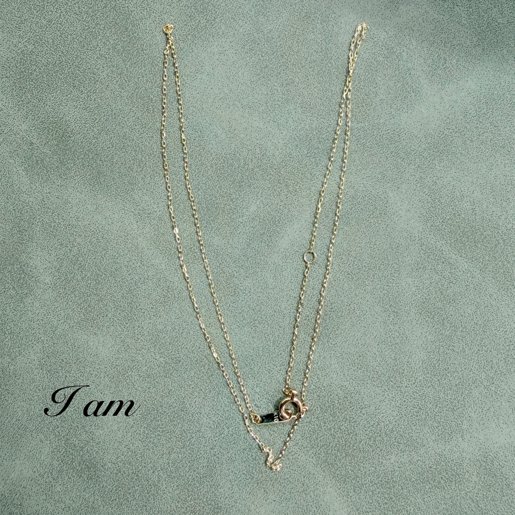 10Kあずきネックレスチェーン：40cm