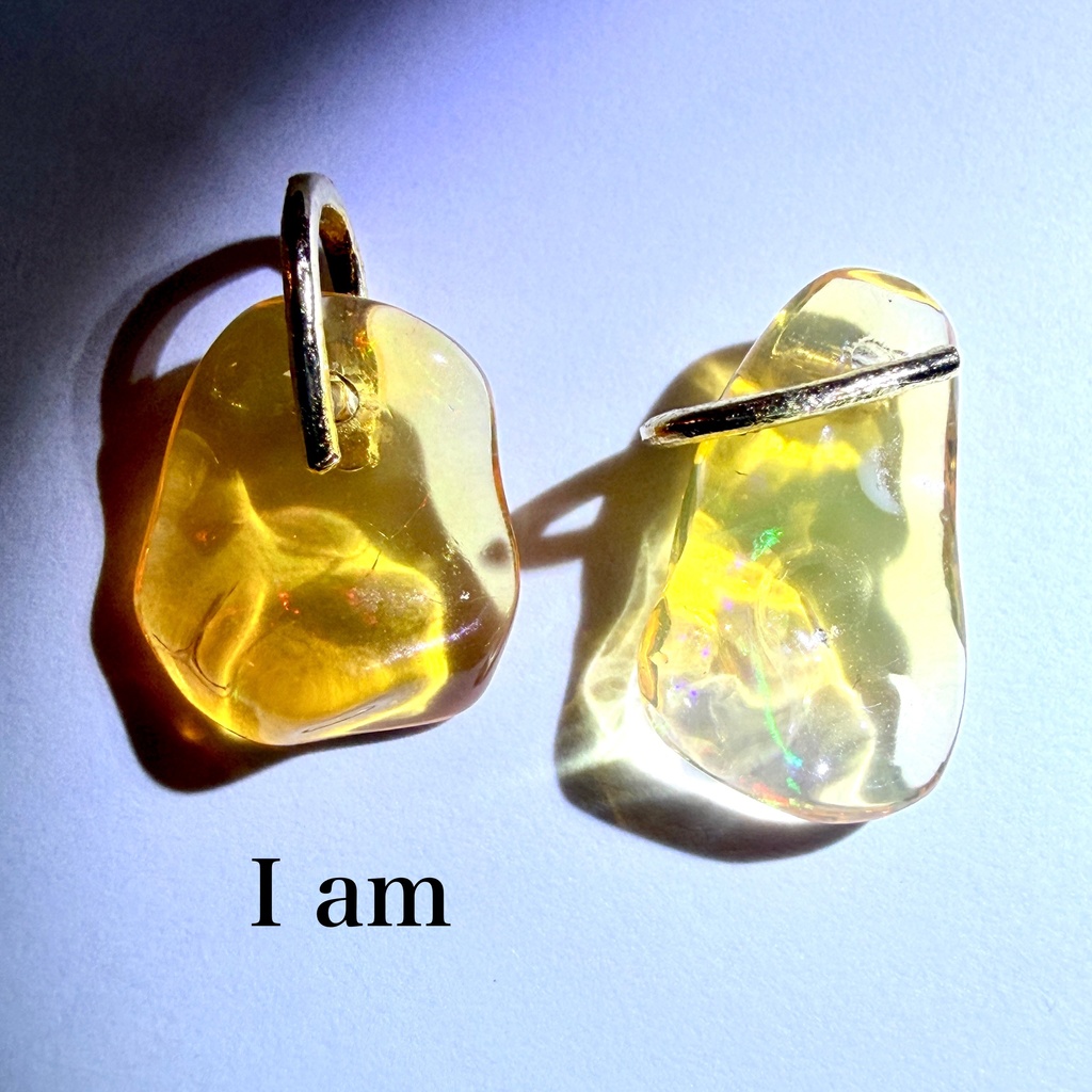 激レア：ファイアーオパール：18K ペンダント