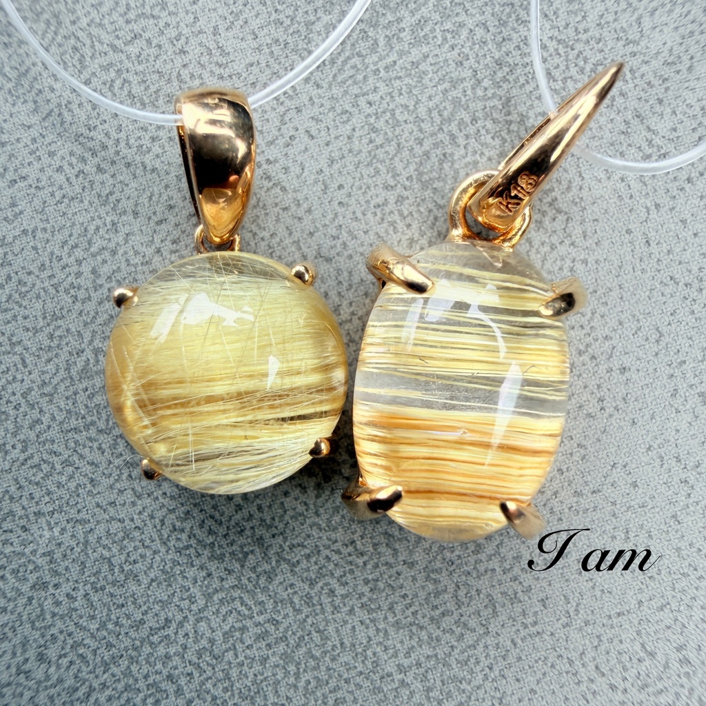 high quality：ルチルクォーツ　18K