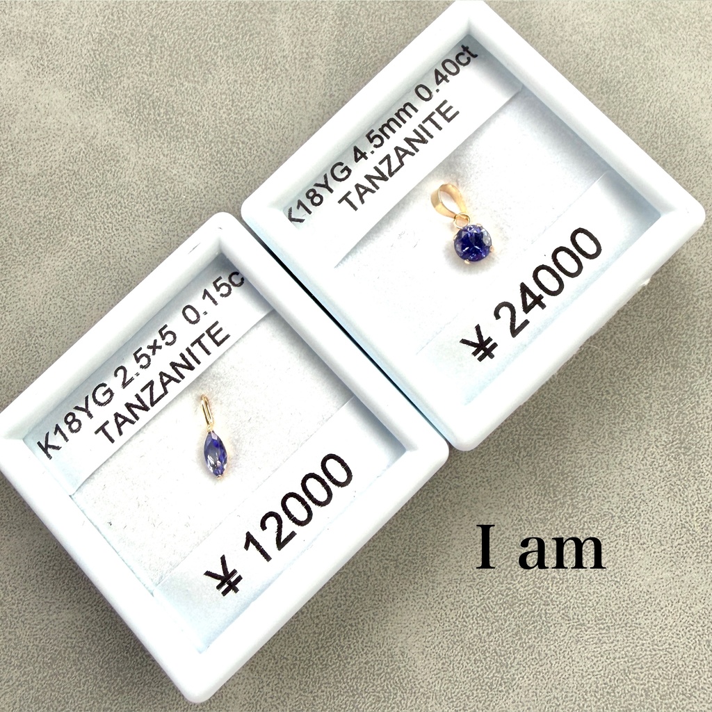 タンザナイト：18K：pendant