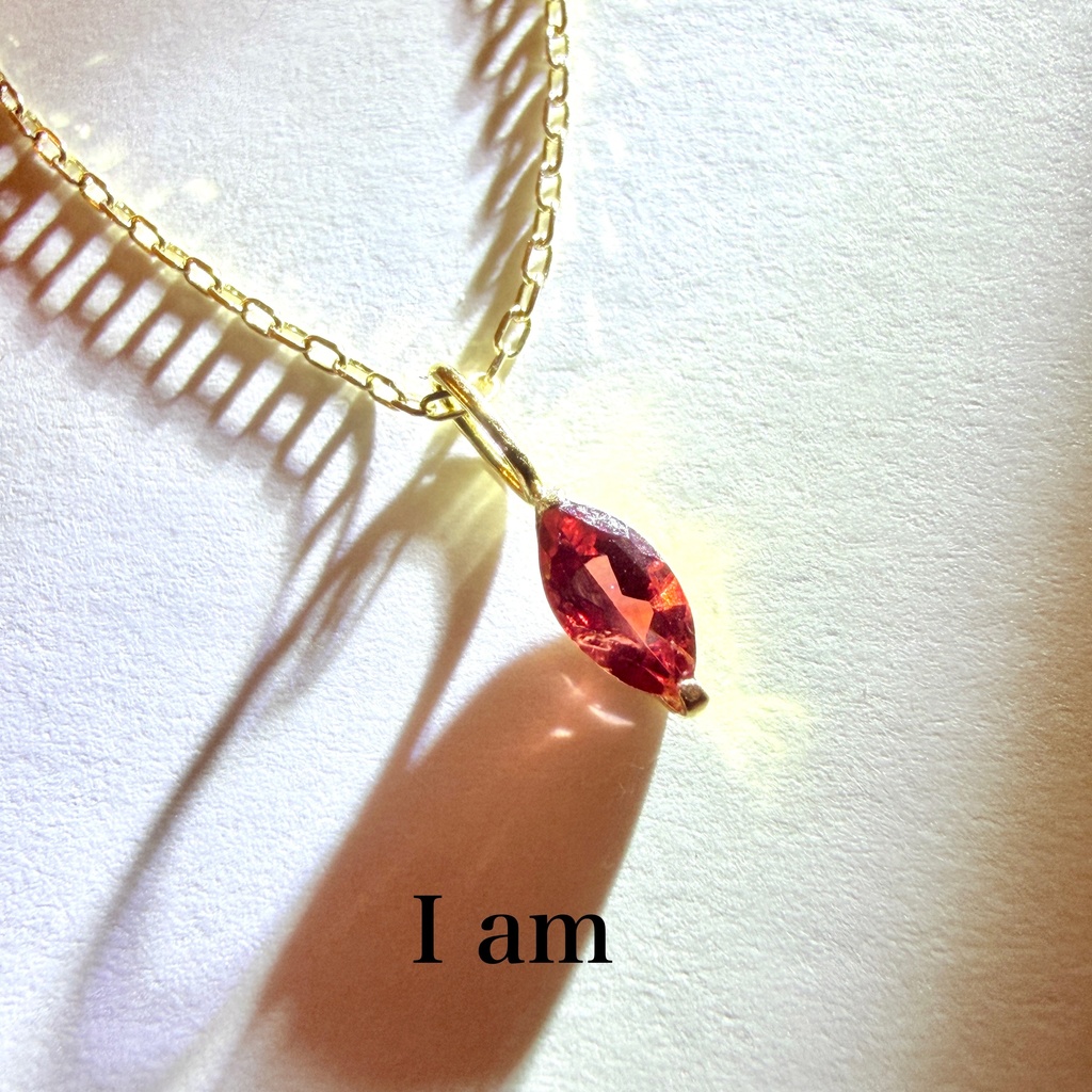 ぷちジュエリー：レッドスピネル：18K：pendant