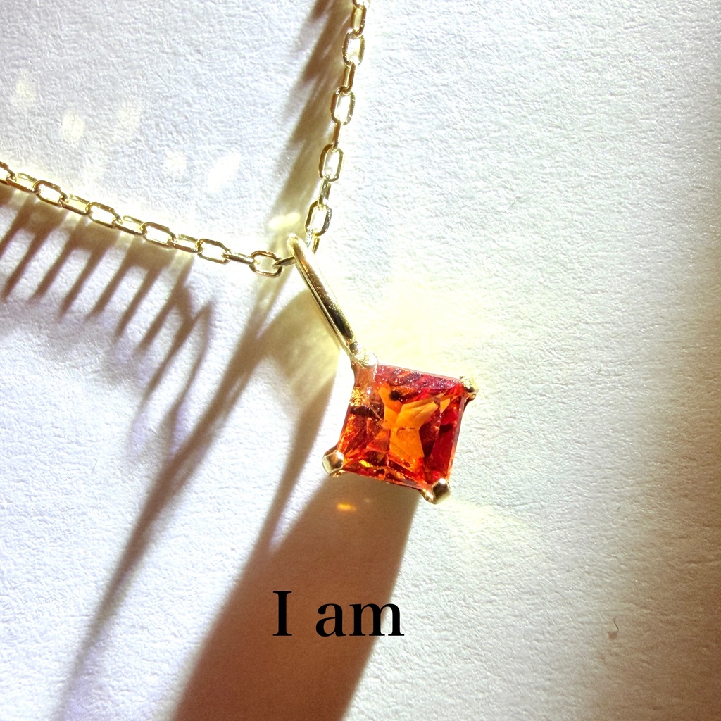 ぷちジュエリー：レッドサファイア：18K：pendant