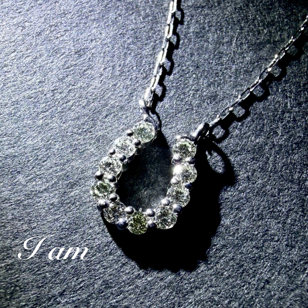 PTダイアモンド馬蹄　ネックレス　40cm