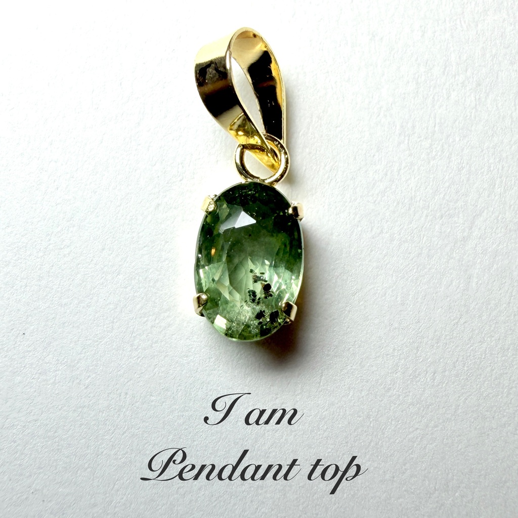 ✳︎Peacock Sapphire：Montana：18Kpendant