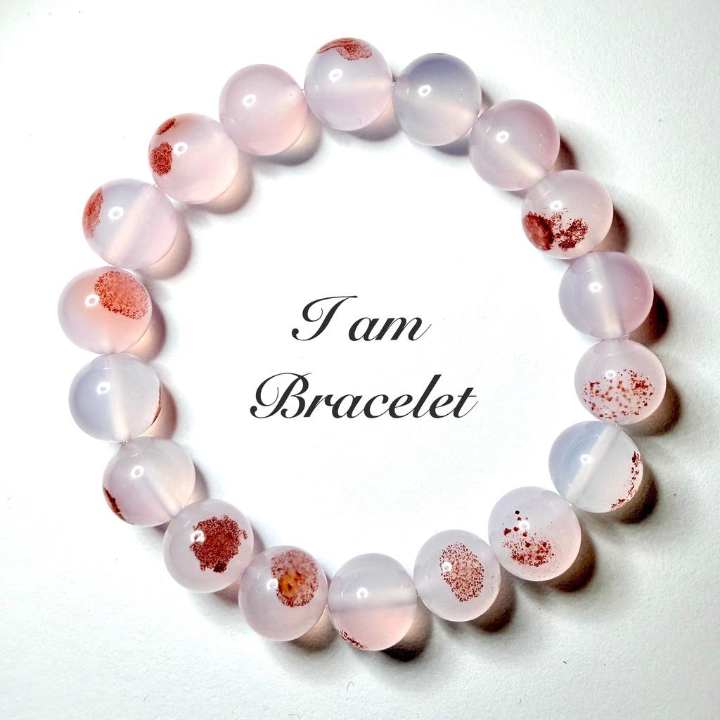 🌑 Cinnabar in Chalcedony