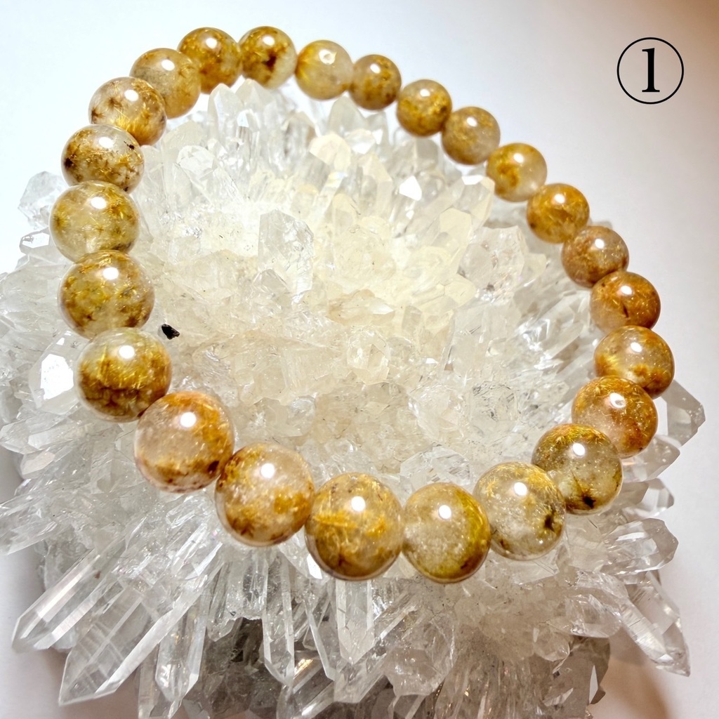 Flower rutile🌻パイライトはいってる。