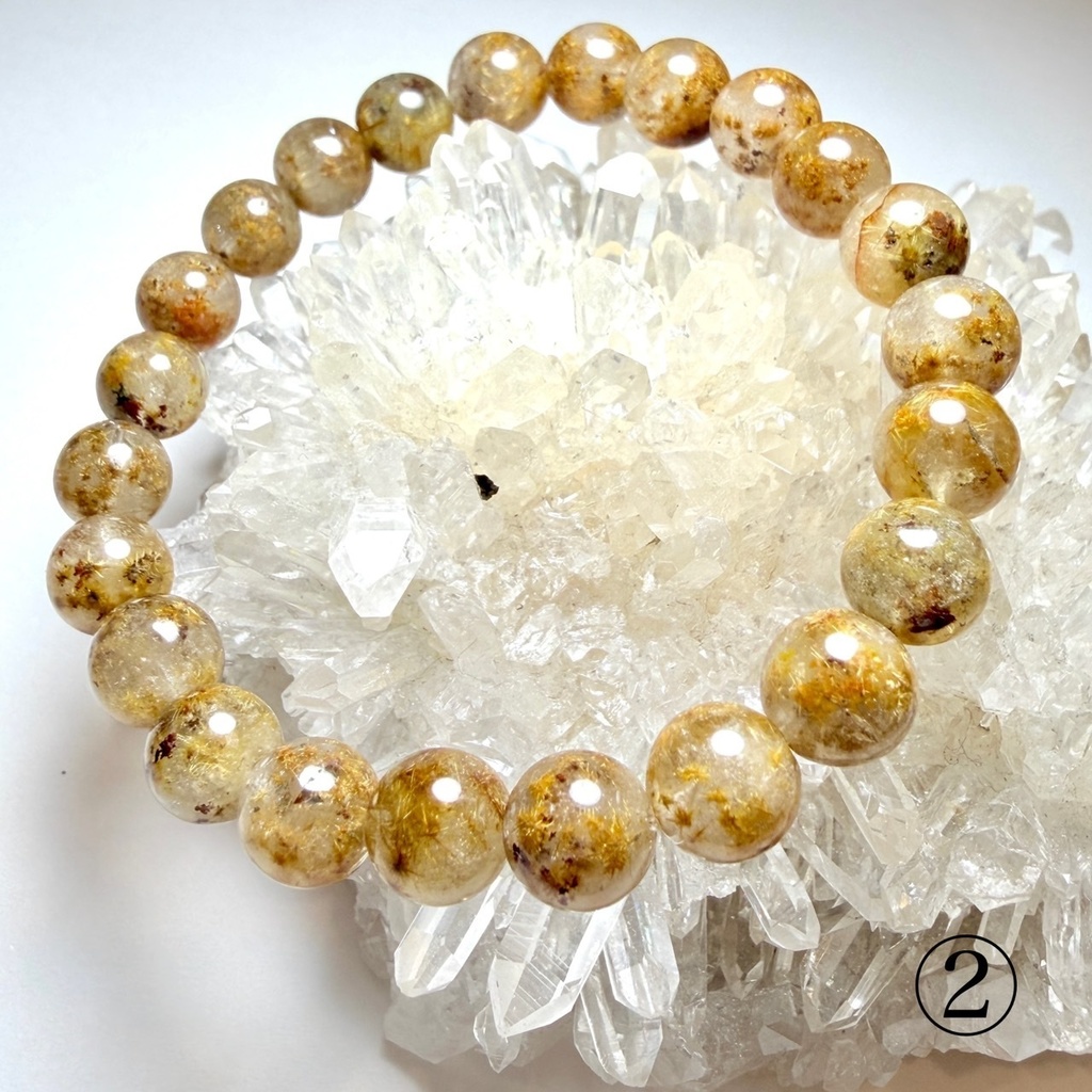 Flower rutile🌻パイライトはいってる。