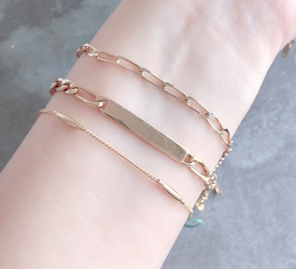 gold color bracelet:18KGF:🇫🇷