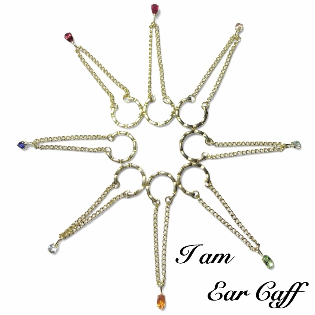 受注生産/ear cuff：gem stone
