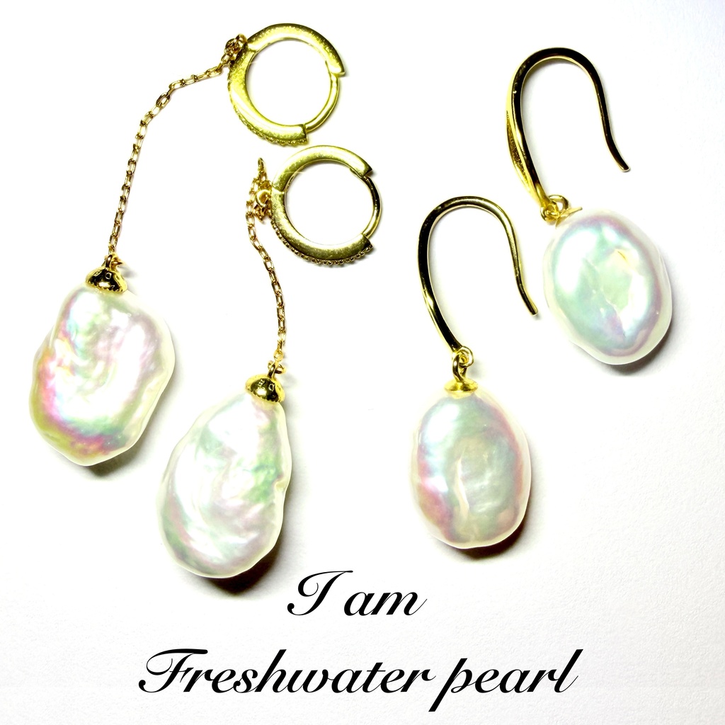 freshwater pearl：pierce：S925
