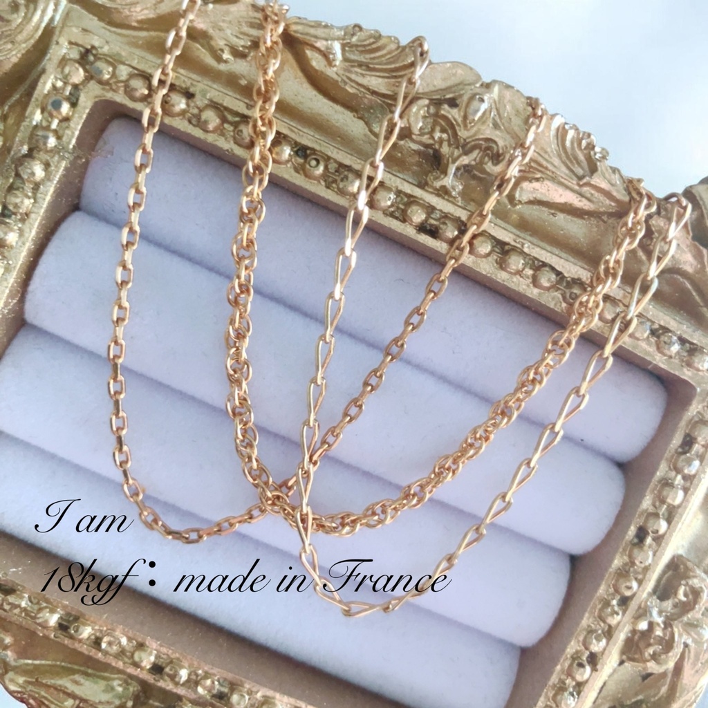 18KGF：necklace  ＆　bracelet：🇫🇷