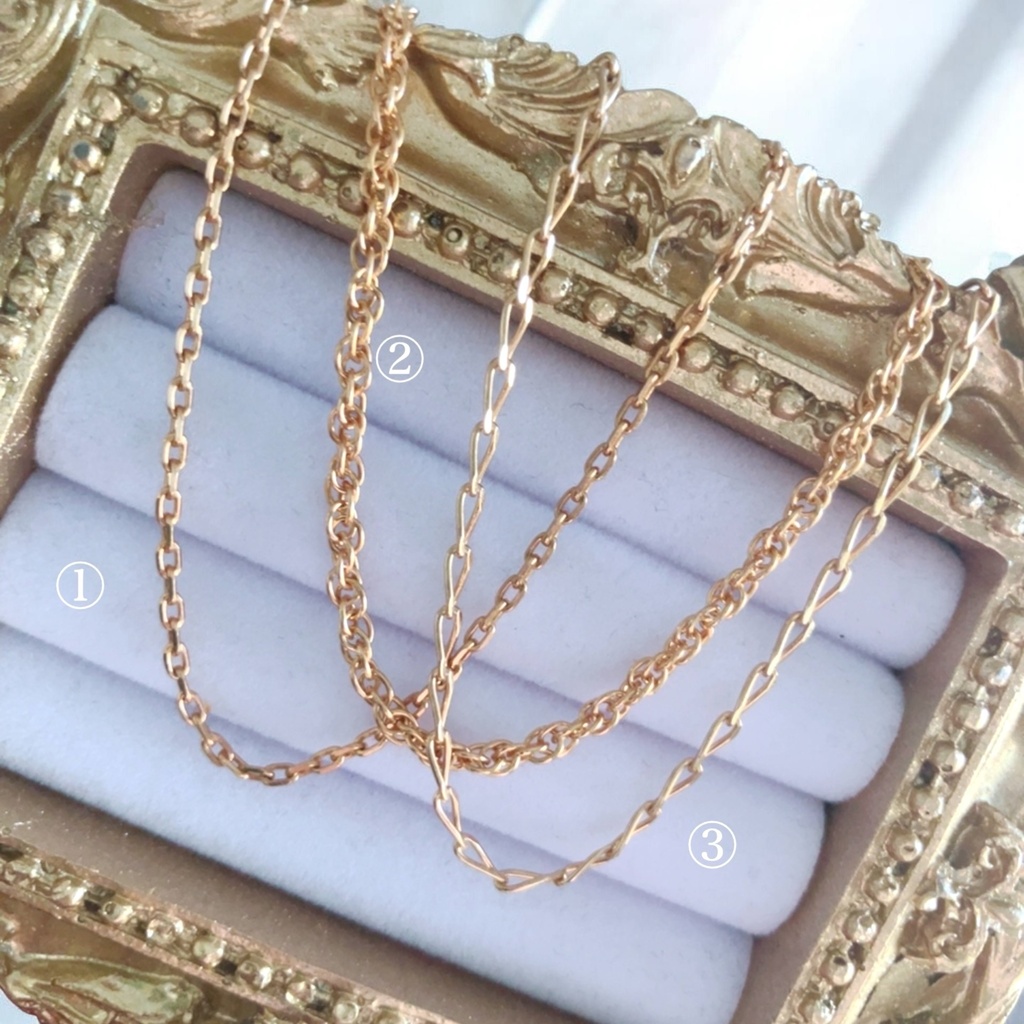 18KGF:necklace & bracelet:🇫🇷