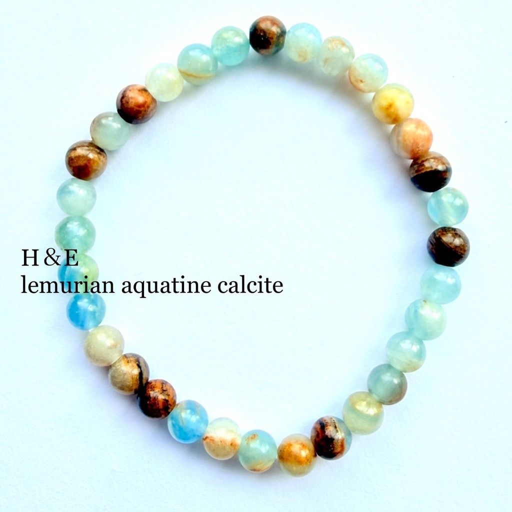 H&E 保証書付き ：Lemurian Aquatine Calcite