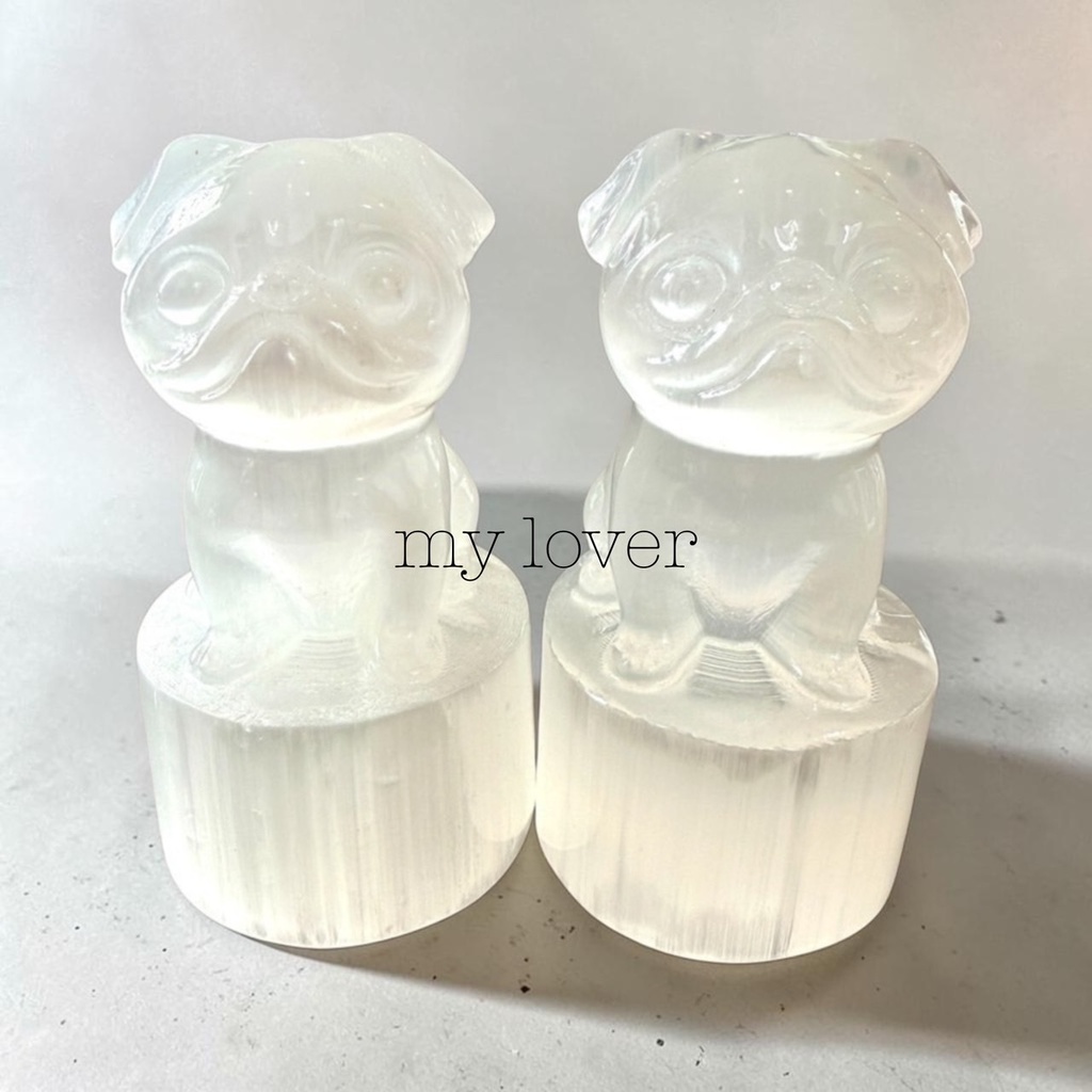 My lover：いぬの彫り物：セレナイト