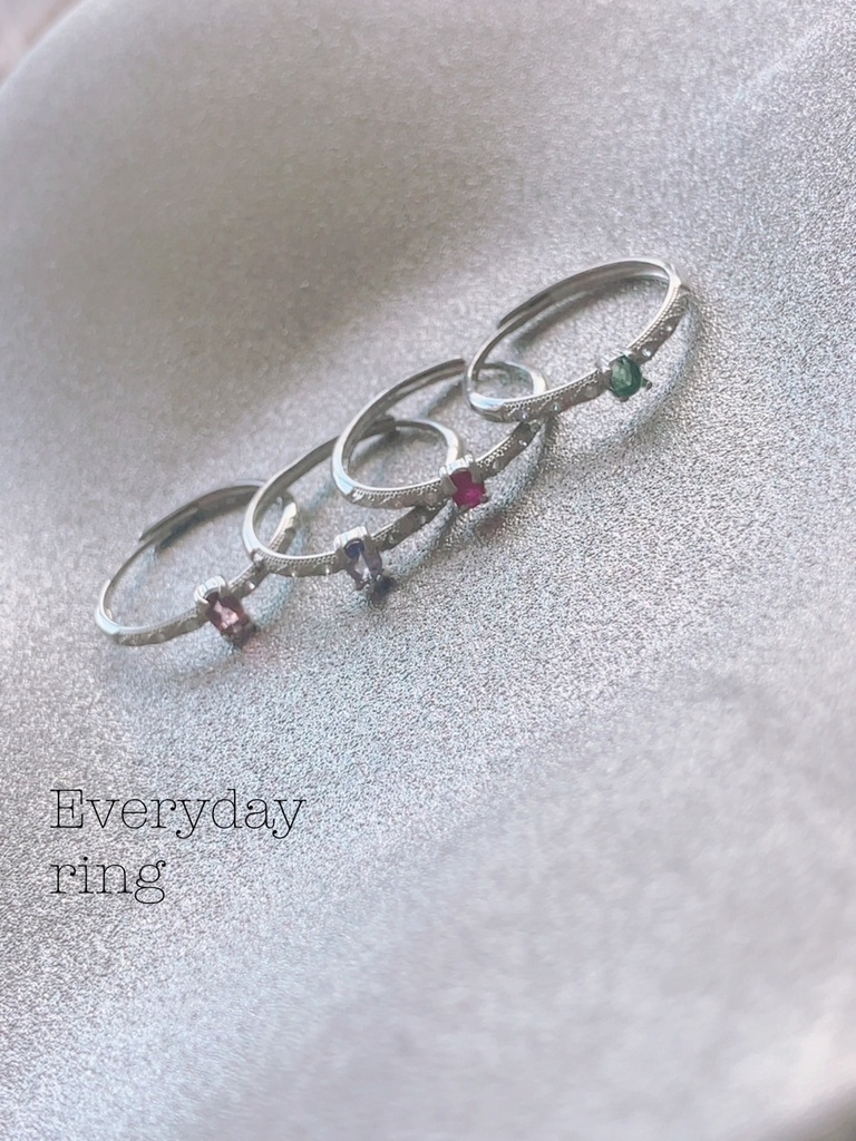 everyday ring：silvercolor