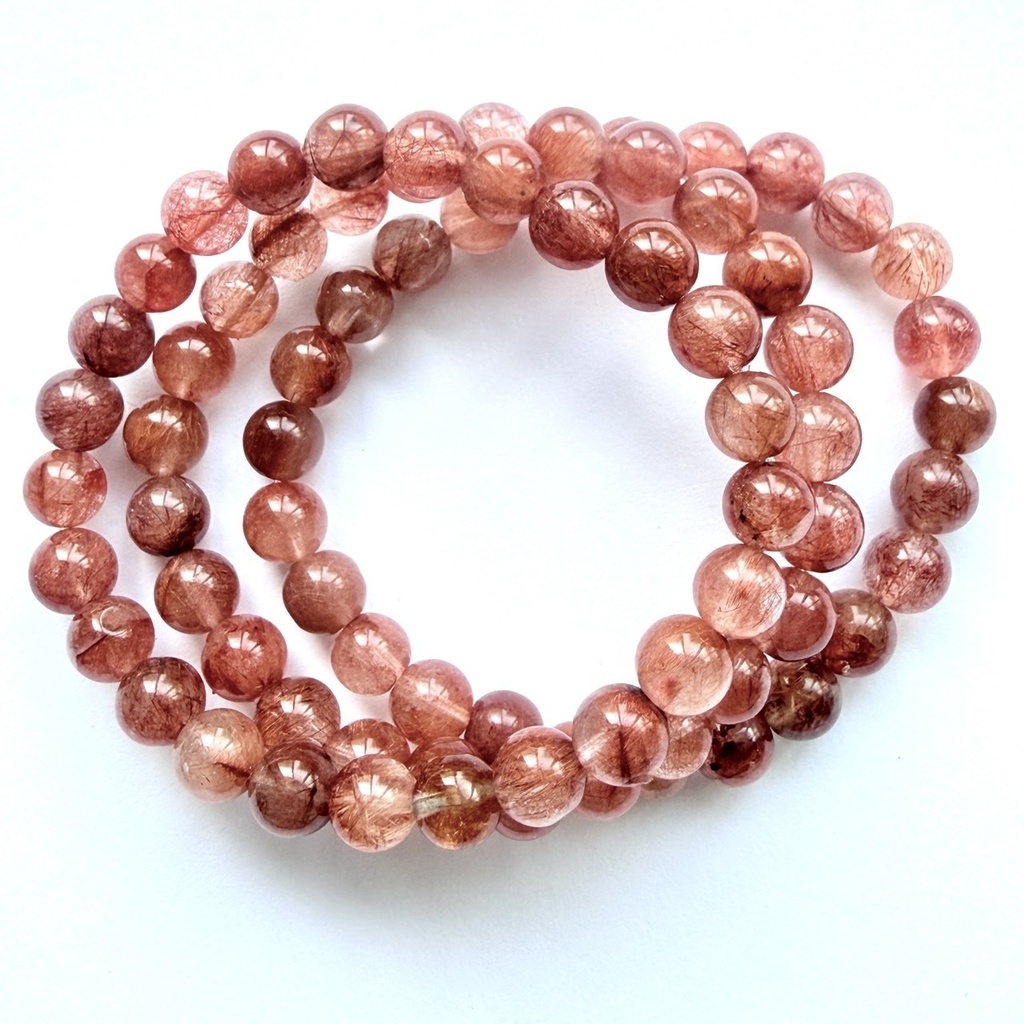 赤い糸:Red Rutilated Quartz