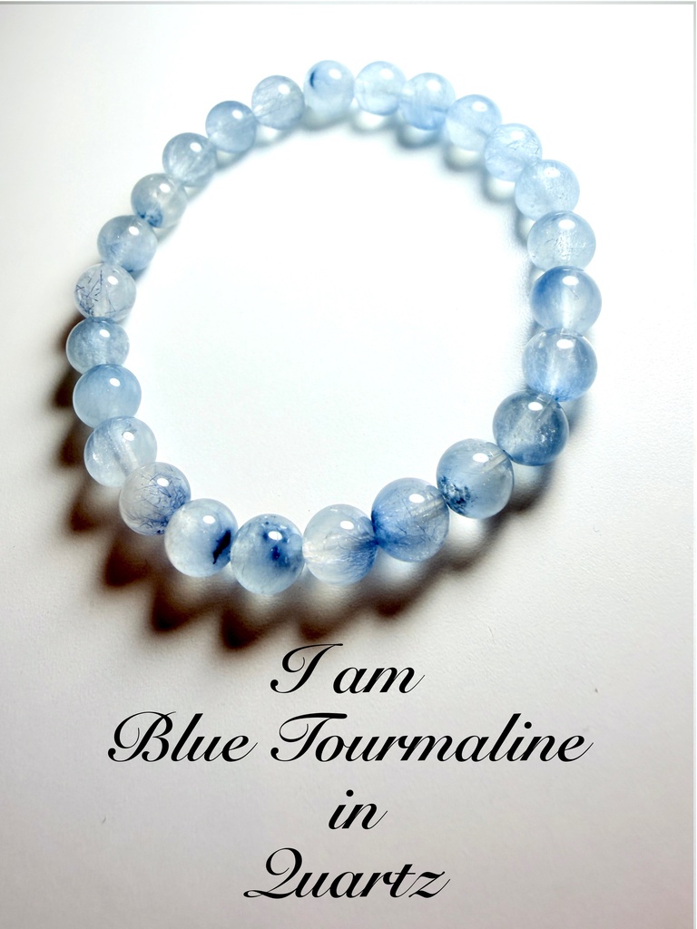 希少✳︎Blue tourmaline in quartz