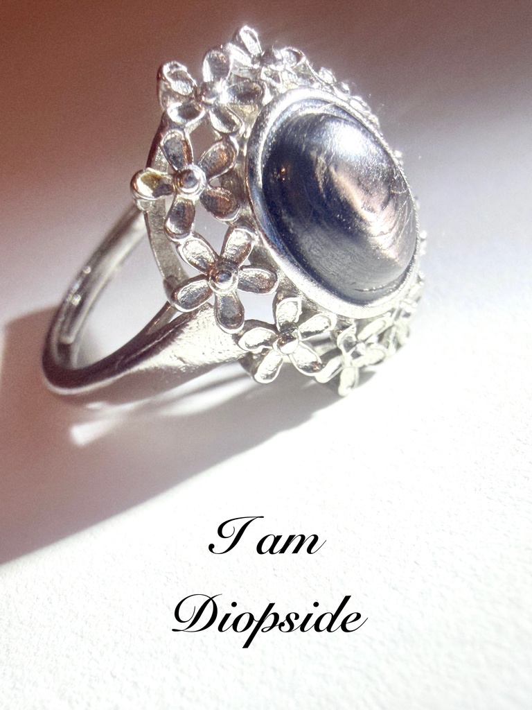 everyday ring！Black Star Diopside