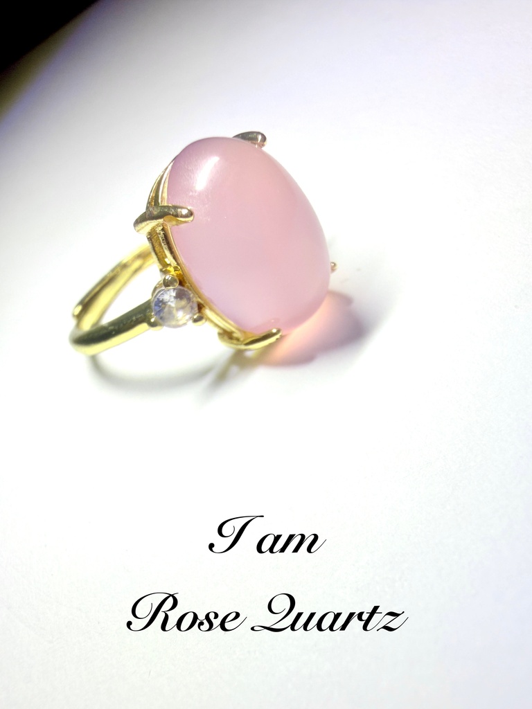 everyday ring！rose quartz