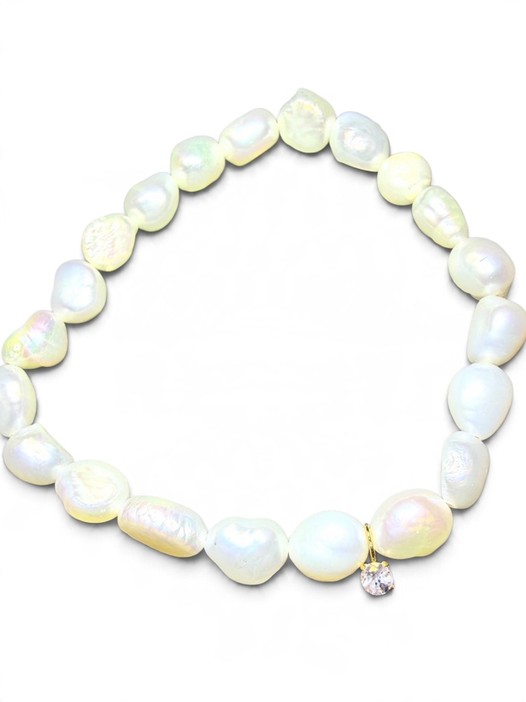 PETITE MUSE/18K Mica-in-rose quartz