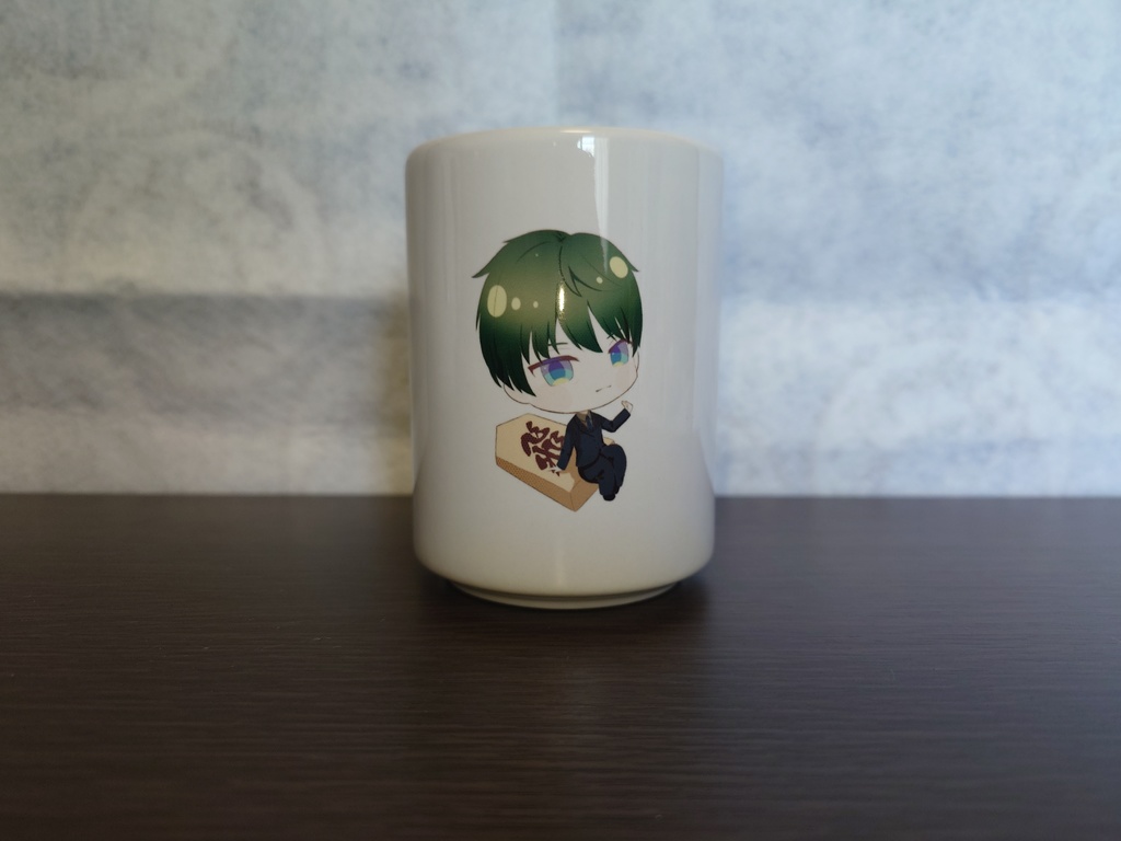 デフォルトイラスト入り湯飲み（スーツVer）