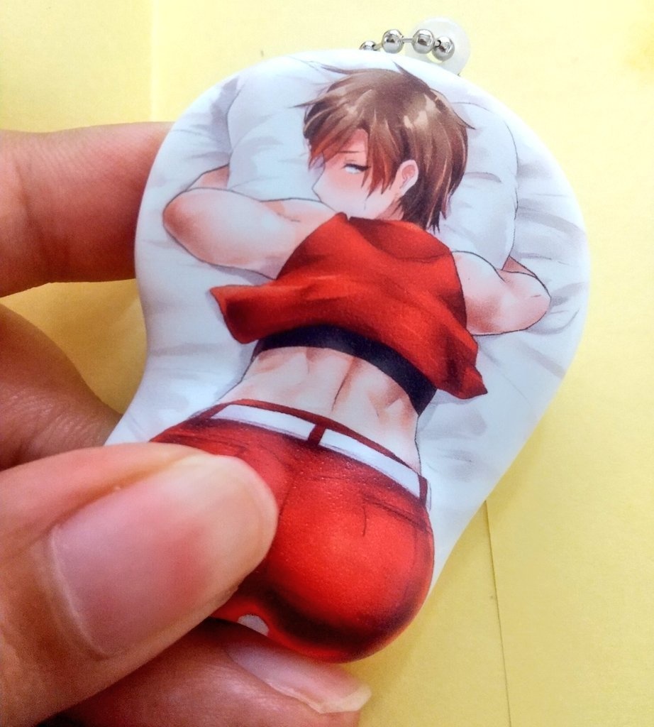 MEITO胸・尻ミニマウスパッドキーホルダー