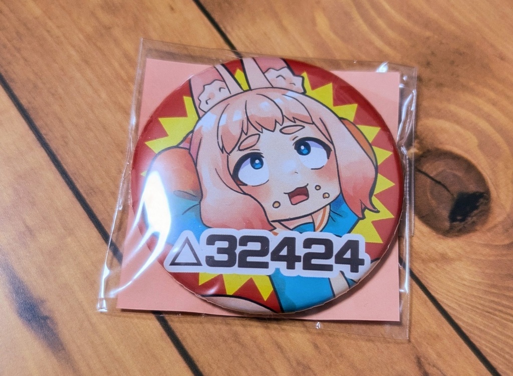 【VRCアバターグッズ】ポリゴン数缶バッジ