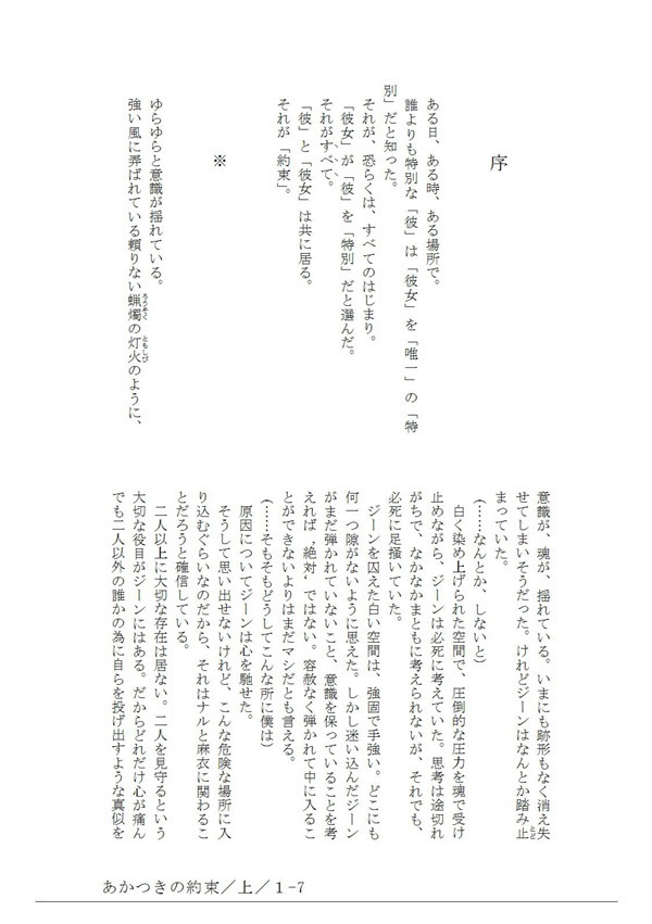 【ナル×麻衣】暁の約束/上巻【長編調査小説/悪霊】