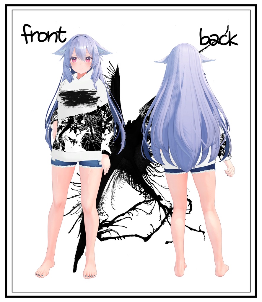 【12アバター対応】パーカー&ショーパンセット