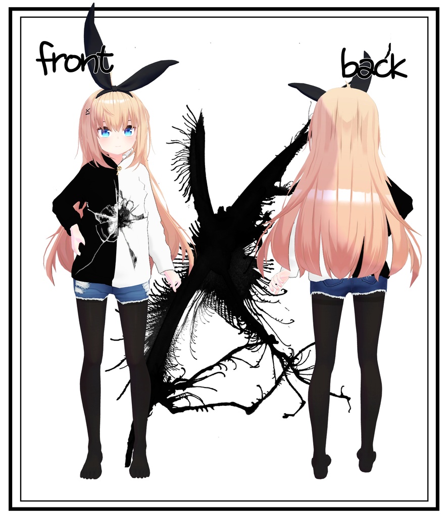 【12アバター対応】パーカー&ショーパンセット