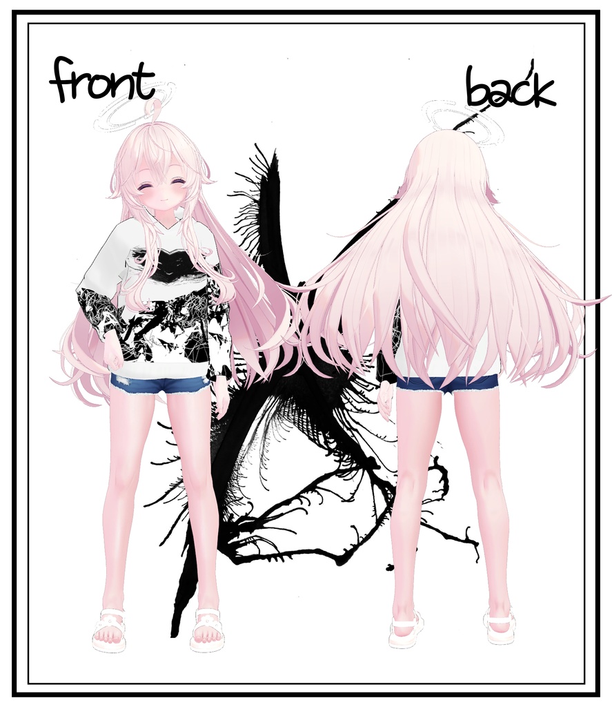 【12アバター対応】パーカー&ショーパンセット