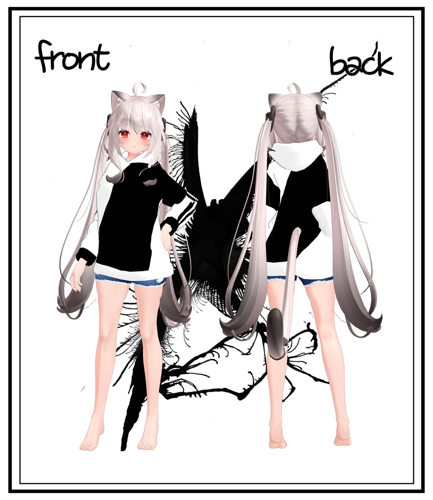 【12アバター対応】パーカー&ショーパンセット