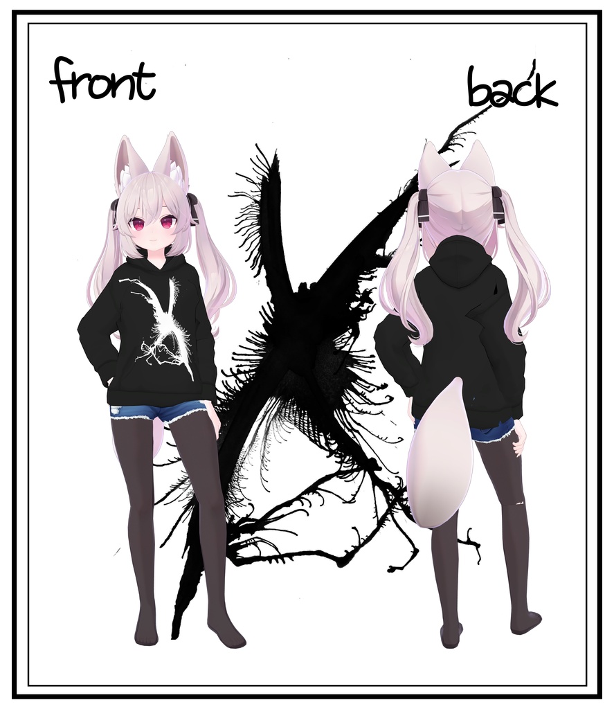 【12アバター対応】パーカー&ショーパンセット