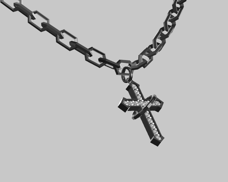 VRchat Cross Necklace