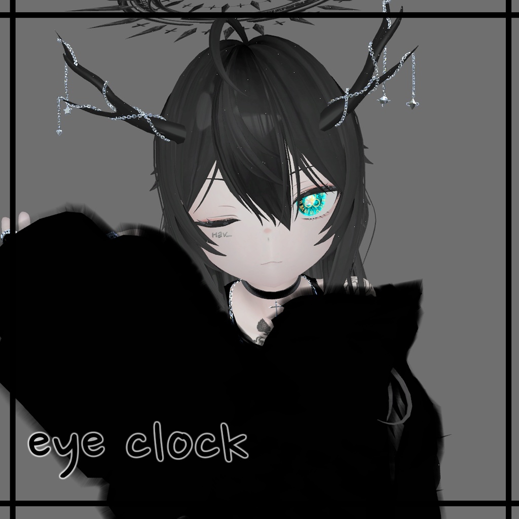 【VRC用】  eye clock