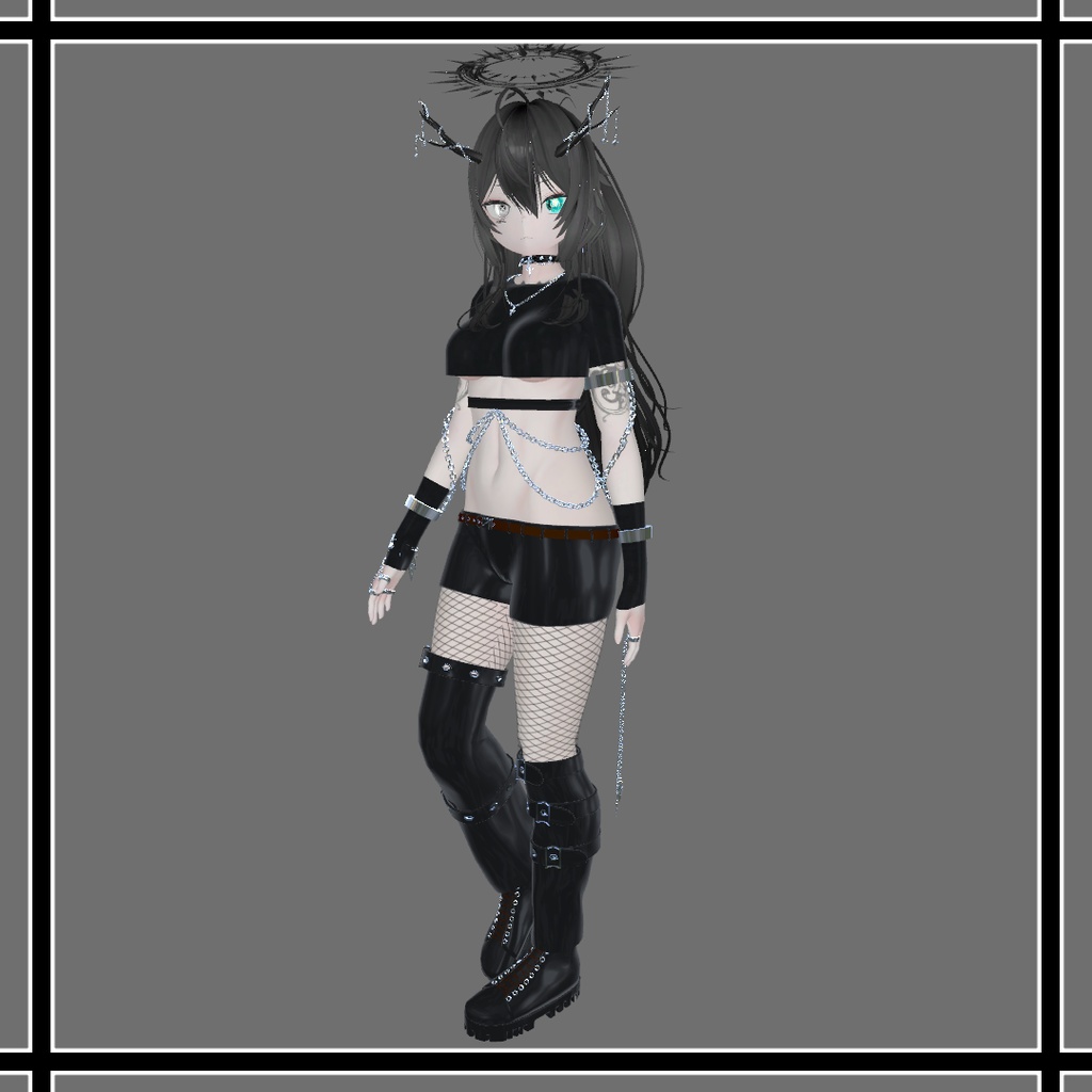 【5アバター対応】 Punk Chain Costume